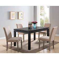42.5 x 42.5 x 28.5 read more Shop Now For The Benzara Wooden Rectangular Dining Table Base With Faux Marble Top Black And Brown Accuweather Shop