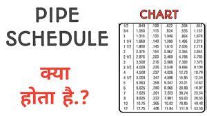 what is pipe schedule with chart 2023