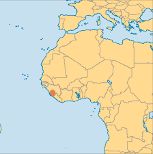 Image result for sierra leone world map