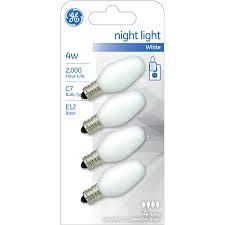 Ge 4 Watt C7 E12 Night Light White Bulb 4 Pk Light Bulbs Meijer Grocery Pharmacy Home More
