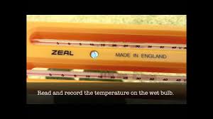 Finding Relative Humidity Using A Sling Psychrometer