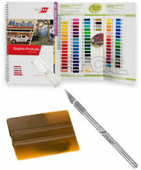 Details About Oracal Color Guide Chart Booklet Hobby Weeding Knife Squeegee Kit