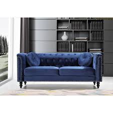 Us Pride Furniture Vivian Dark Blue