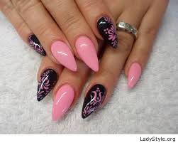 Share your thoughts about this design in the comments section below! Pink And Black Gel Nail Design Ladystyle