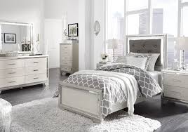 lonnix silver twin upholstered bedroom