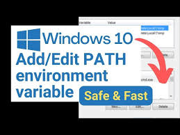 add edit path environment variable in