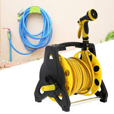 50ft 15m New Flat Hose Pipe Reel With