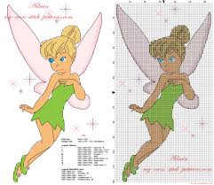Beautiful Tinkerbell Peter Pan Cartoon Character Free Cross