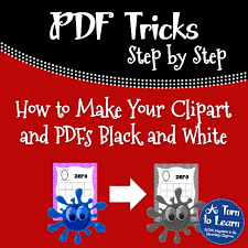 how to make your clipart and pdfs black