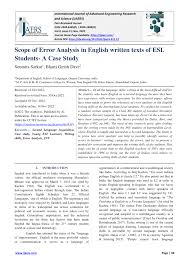 pdf scope of error ysis in english