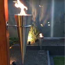 Wall Flare Floor Torch Stainless Steel