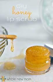 homemade honey lip scrub