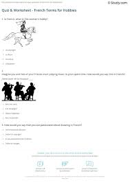 quiz worksheet french terms for