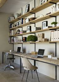 build a hanging shelving and desk unit