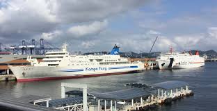 ferry from korea to an