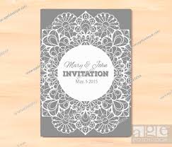 wedding invitation card template on a