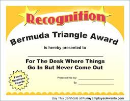 Free Funny Award Certificate Templates Joke Ideas Template Maker