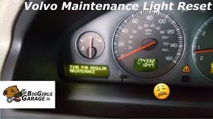 how to reset the maintenance light on