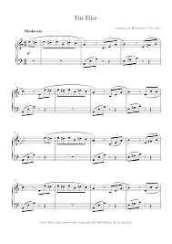 Moscow, july 9, 1957 (n.s.)) was a russian composer and pianist. Beethoven Fur Elise Sheet Music For Piano 8notes Com