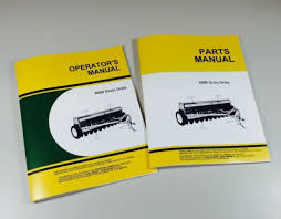Operators Parts Manuals For John Deere 8000 8100 8200 8300 Grain Drill Catalog