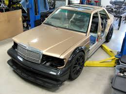Anyone every done this, heard of this, or seen this done? Mercedes 190e Wrapped Around A C63 Amg Engine Swap Depot