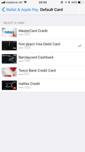 If you see apple pay after the last 4 digits of the card number, go to the wallet app to edit the card information. Apple Pay How To Use Multiple Payment Cards Tapsmart