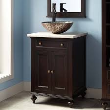 W bath vanity cabinet only in distressed grey with. 24 Keller Mahogany Vessel Sink Vanity Dark Espresso Small Bathroom Sinks Vessel Sink Vanity 24 Bathroom Vanity