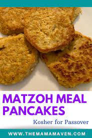 crispy matzoh meal pancakes recipe