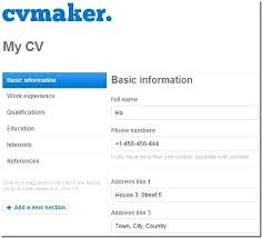 Resume Online Maker Creating A Resume Online How To Make