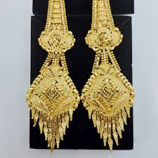 gold earring with earchain in anjar