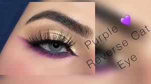 purple reverse cat eye huda beauty