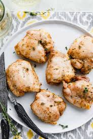 The time varies in accordance to the thickness of the chicken. 5 Ingredient Honey Mustard Chicken Thighs Healthy Seasonal Recipes