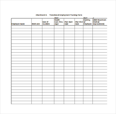 Employee Tracking Template 10 Free Word Excel Pdf