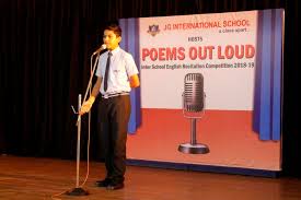 Rather, it is about sharing the experience of poetry with an audience by inhabiting the language and tone of the poem with the appropriate level of dramatization. Jg International School