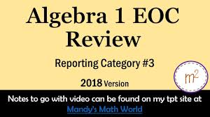 Factoring polynomials practice answer key. Algebra 1 Eoc Review Reporting Category 3 2018 Version Youtube