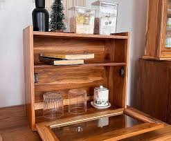 Small Teak Cabinet Glass Cabinet