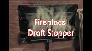 fireplace draft stopper diy