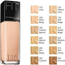 maybelline fit me liquid foundation