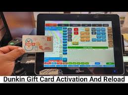 dunkin donuts gift card activation and