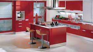 Add a cabinet front, so it doesn't break up the line of cabinetry under the counter. 15 Extremely Hot Red Kitchen Cabinets Home Design Lover