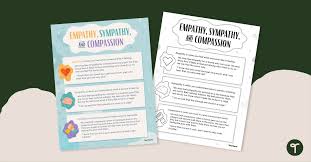 empathy sympathy and compion poster