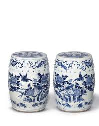White Garden Stools Late Qing Dynasty
