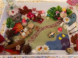 Fairy Garden Play Tray Set Handmade