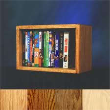 Wood Shed Solid Oak Cd Dvd Vhs Wall