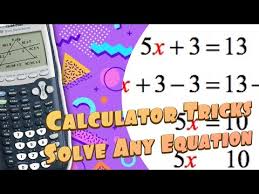 Calculator Tricks Solve Any Equation