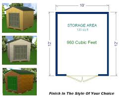10x12 Storage Shed Plans Package