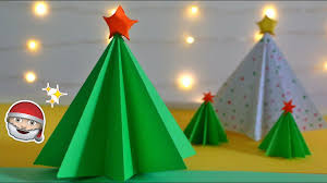 diy paper christmas tree with 3d star