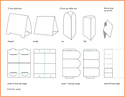 Table Tent Template Indesign Table Tent Templates Word