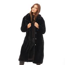 Womens Tasmin Maxi Faux Fur Coat