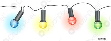 Colored Light Bulbs String Stock Vector Crushpixel